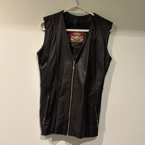 Genuine leather vest